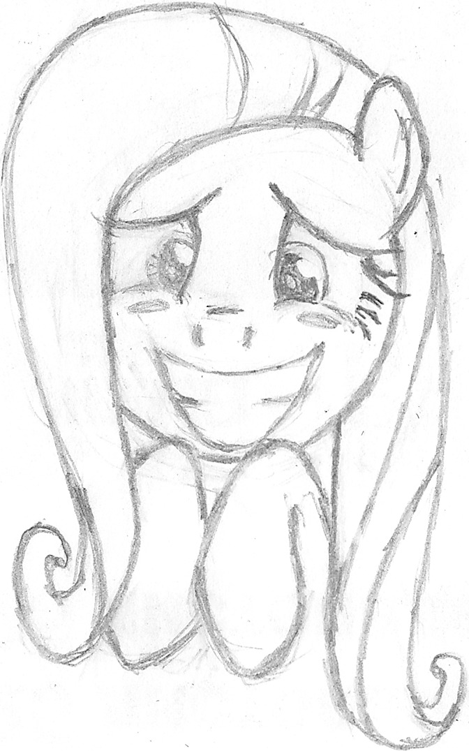 animal /bro/ fluttershy mare monochrome my_little_pony my_little_pony_friendship_is_magic no_humans pegasus pony simple_background sketch tagme traditional_media