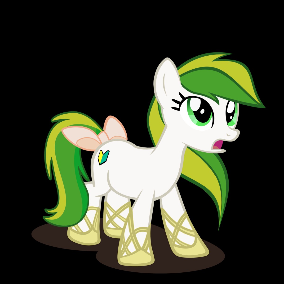 animal /bro/ green_eyes highres iipony mare mascot multicolored_hair my_little_pony my_little_pony_friendship_is_magic no_humans pony recolor ribbon_on_tail simple_background tagme transparent_background wakaba_colors wakaba_mark