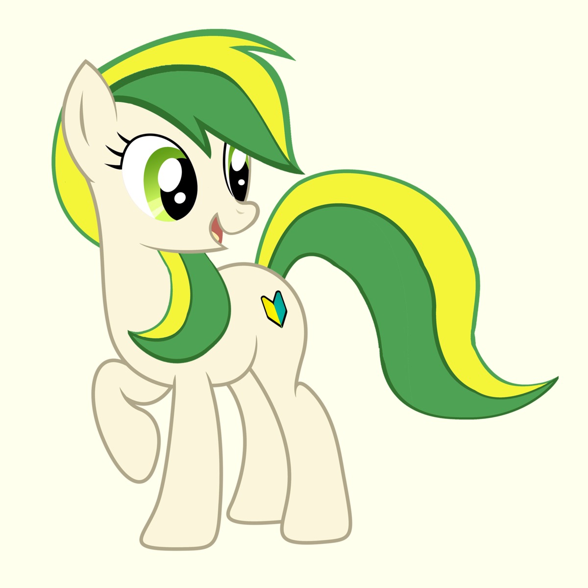 animal /bro/ green_eyes highres iipony mare mascot multicolored_hair my_little_pony my_little_pony_friendship_is_magic no_humans pony recolor simple_background tagme transparent_background wakaba_colors wakaba_mark