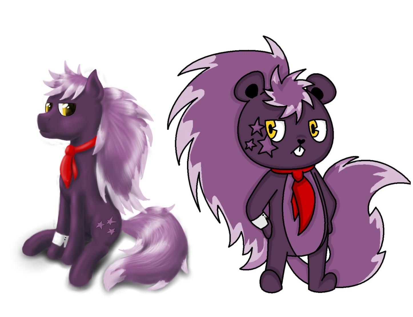 animal /bro/ character_request crossover furry madskillz mascot my_little_pony my_little_pony_friendship_is_magic no_humans pony ponyfication purple_hair simple_background sitting sketch stallion style_parody tagme twintails