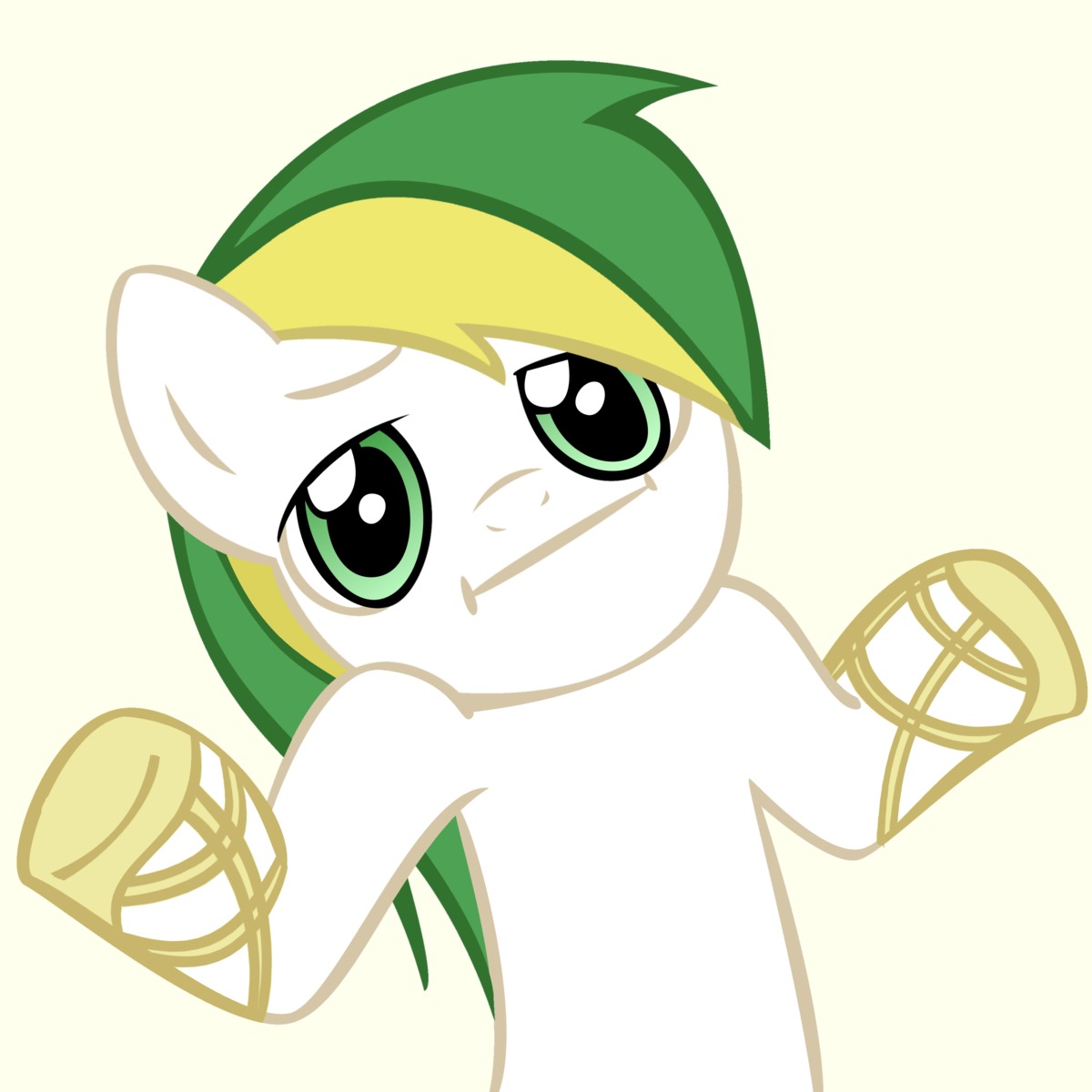 animal /bro/ dunno green_eyes has_child_posts highres iipony mare mascot multicolored_hair my_little_pony my_little_pony_friendship_is_magic no_humans pony reaction recolor simple_background transparent_background vector wakaba_colors
