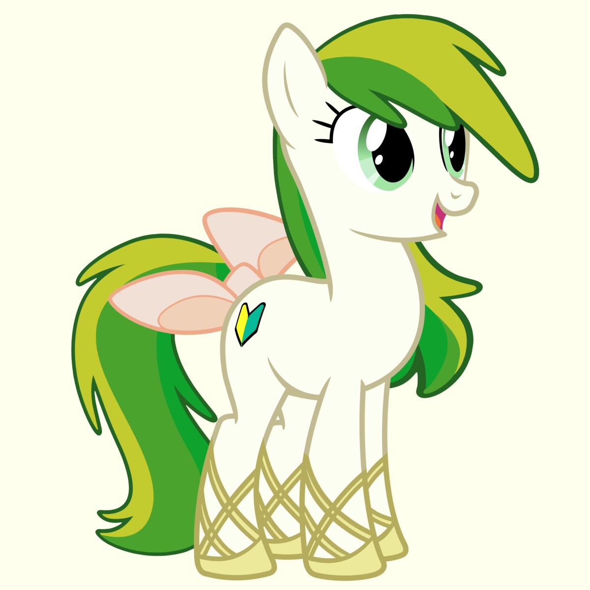 animal /bro/ green_eyes has_child_posts highres iipony mare mascot multicolored_hair my_little_pony my_little_pony_friendship_is_magic no_humans pony recolor ribbon_on_tail simple_background transparent_background vector wakaba_colors wakaba_mark