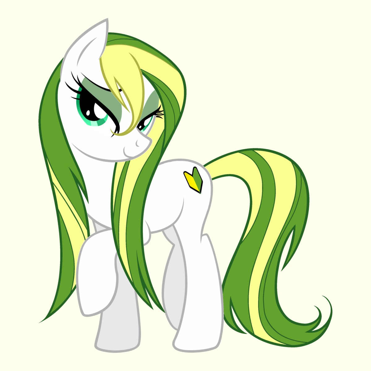 animal /bro/ green_eyes highres iipony mare mascot multicolored_hair my_little_pony my_little_pony_friendship_is_magic no_humans pony recolor simple_background transparent_background vector wakaba_colors wakaba_mark wet