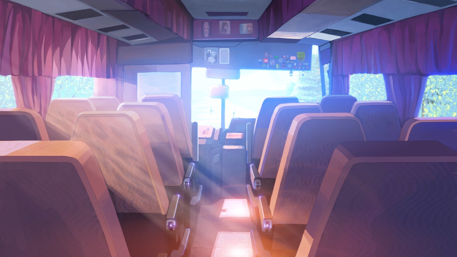 background bus eroge highres no_humans