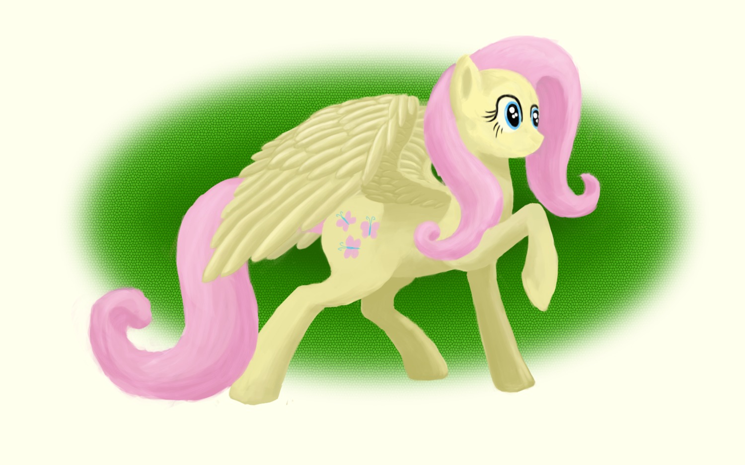 animal blue_eyes /bro/ collective_drawing flockdraw fluttershy highres madskillz mare my_little_pony my_little_pony_friendship_is_magic no_humans pegasus pony wings