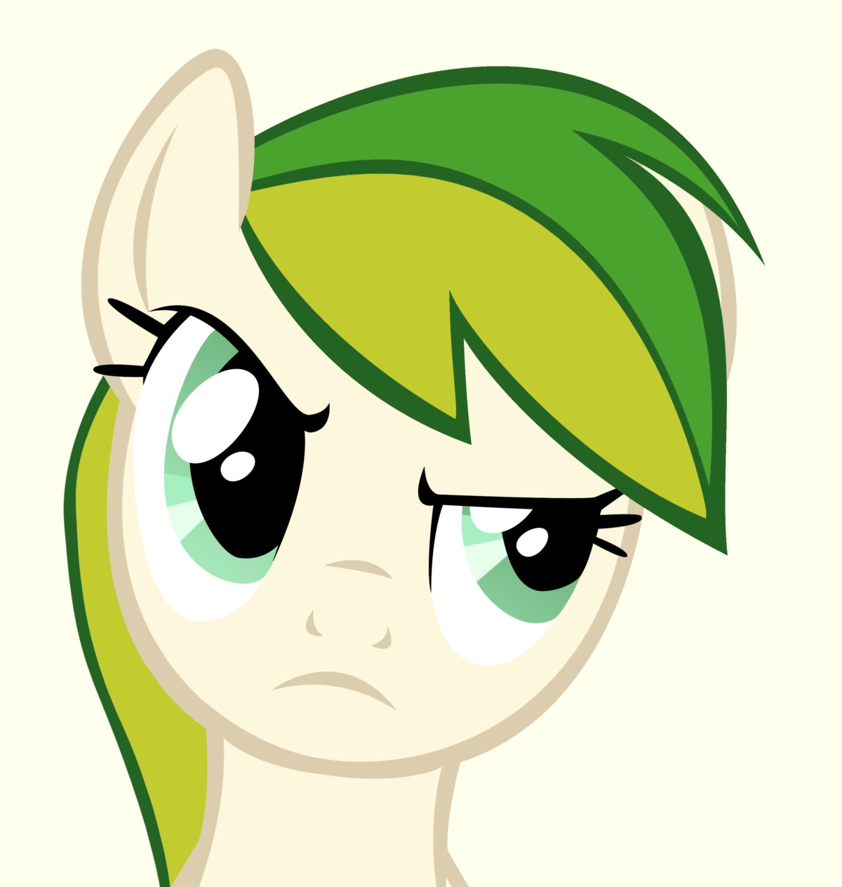 animal /bro/ green_eyes highres iipony mare mascot multicolored_hair my_little_pony my_little_pony_friendship_is_magic no_humans pony reaction reaction_face recolor simple_background tagme transparent_background wakaba_colors