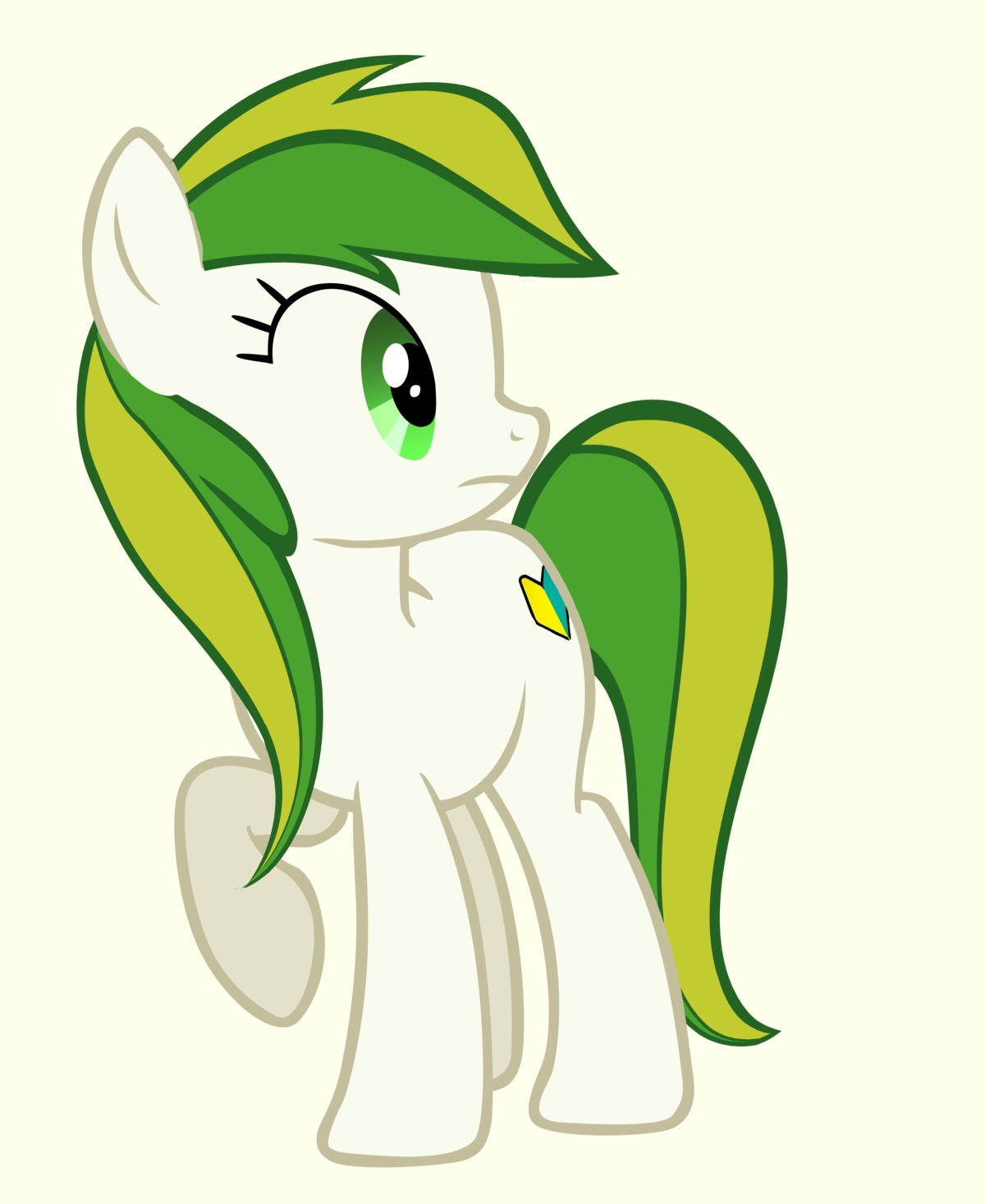 animal /bro/ green_eyes highres iipony mare mascot multicolored_hair my_little_pony my_little_pony_friendship_is_magic no_humans pony recolor simple_background tagme transparent_background wakaba_colors wakaba_mark